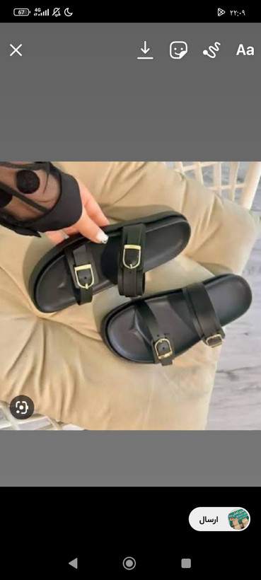 صندل اورجینال زنانه zaraکف طبی دو سگگ دار